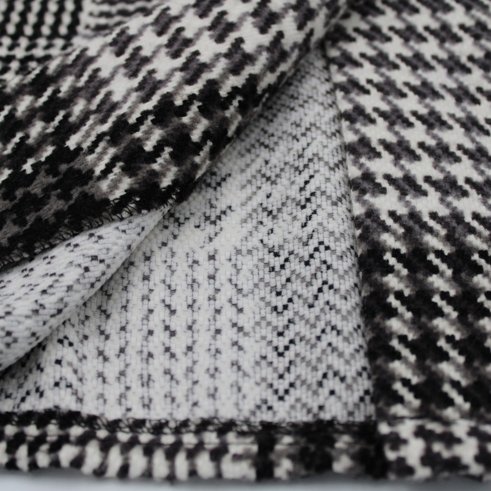 Damee Inc Black & White Woven Blazer Small - Picture 8 of 9